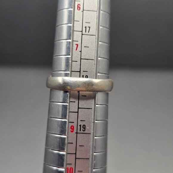 VTG Sterling Silver 925 Whale Tail Band Ring Size 8 Ocean Motif Dark Patina - Picture 8 of 9